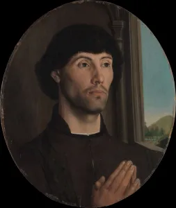 Hugo Van Der Prints: Portrait of a Man, ca. 1475. Creator: Hugo van der Goes