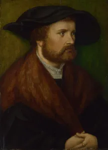 Lynx Fur Prints: Portrait of a man, ca 1530. Artist: South German master (16th century)
