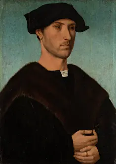 Carnation Prints: Portrait of a Man with Carnation, c1515. Creator: Dutch Master