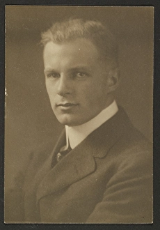 Toned Gelatin Silver Print Prints: Portrait of a Man with Crew Cut, 1907-1943. Creator: Louis Fleckenstein