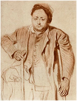 Antoine Watteau Collection: Portrait of a Man on Crutches, c1710 (1958)