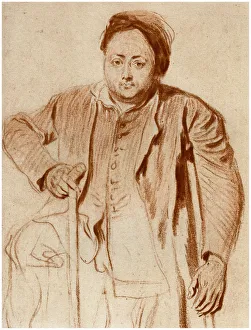 Antoine Watteau Collection: Portrait of a Man on Crutches, c1710 (1958)