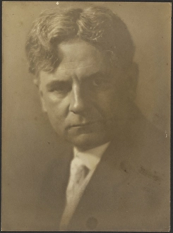 Toned Gelatin Silver Print Prints: Portrait of a Man with Deep Set Eyes, 1907-1943. Creator: Louis Fleckenstein