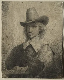 Portrait of a Man with a High Hat, 1642 / 1651. Creator: Ferdinand Bol (Dutch, 1616-1680)
