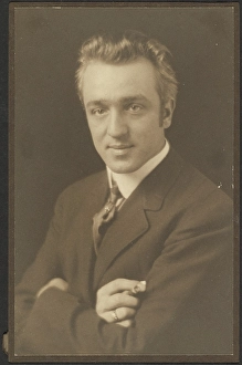Pictorialism Prints: Portrait of a Man Holding Cigar, 1907-1924. Creator: Louis Fleckenstein