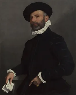 Moroni Prints: Portrait of a Man holding a Letter (L Avvocato)