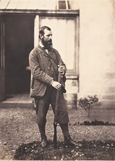 Plus Fours Prints: Portrait of Man in Hunting Garb, ca. 1856-59. Creator: Horatio Ross