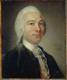 Dalembert Prints: Portrait of man, formerly identified as Alembert, 1770. Creator: Catherine Lusurier