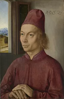 Bouts Gallery: Portrait of a Man (Jan van Winckele?), 1462. Artist: Bouts, Dirk (1410 / 20-1475)