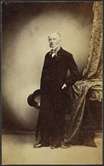 Cravat Prints: Portrait of a Man, late 19th century. Creator: Unknown