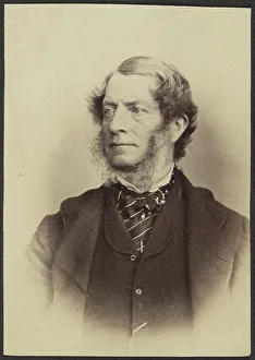 Cravat Prints: Portrait of a Man, late 19th century. Creator: Unknown