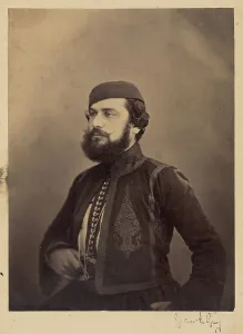 Gray Gustave Le Prints: Portrait of a Man in Middle Eastern or North African Clothing