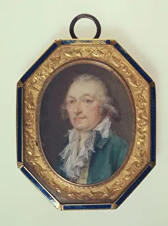 Open Collar Prints: Portrait of a man, with an open collar, c1798. Creator: Ecole Francaise