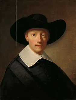 Portrait of a Man, possibly Gozen Centen (1611/12-1677), c.1635-c.1636. Creator: Govaert Flinck