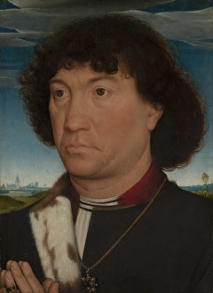 Mauritshuis Prints: Portrait of a Man, possibly from the Lespinette Family. Creator: Hans Memling