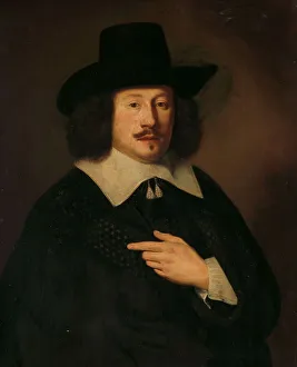 Du Bordieu Pieter Prints: Portrait of a Man, possibly Paulus de Hooghe (1611-1674), 1638. Creator: Pieter Dubordieu