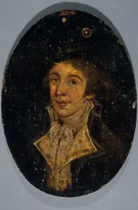 Wood Material Prints: Portrait of a man, formerly presumed to be Le Peletier of Saint-Fargeau
