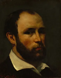 Gustave Courbet Collection: Portrait of a Man, probably ca. 1862. Creator: Gustave Courbet