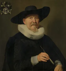Poise Prints: Portrait of a Man, probably Hans van Hogendorp, c1636. Creator: Thomas de Keyser