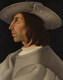 1525 Prints: Portrait of a Man in Profile, ca. 1525. Creator: ? Italian Painter (ca. 1525)
