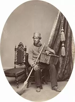 Tarboosh Collection: Portrait of a Man [recto], c. 1862-1864. Creator: George K Warren