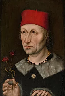 Gold Chain Gallery: Portrait of a Man in a Red Cap, c. 1480. Creator: Unknown