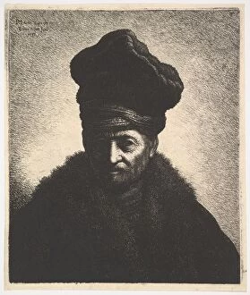 Dutch Golden Age Gallery: Portrait of a Man, after Rembrandt, 1633. Creator: Jan Georg van Vliet