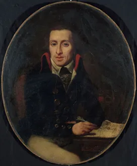 Quill Prints: Portrait of a man from the revolutionary period, between 1789 and 1799. Creator: Unknown