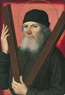 Portrait of a Man as Saint Andrew. Artist: Master of the Magdalen Legend (active ca 1483-1527)