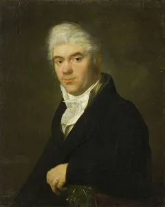 Half Length Prints: Portrait of a Man from the Schmidt Family, 1825. Creator: Nicolas de Courteille