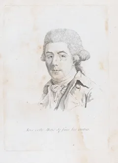 Powdered Prints: Portrait of a man, second half of 18th century. Creator: Unknown