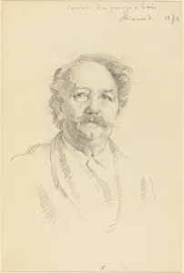 Besnard Albert Prints: Portrait of a Man (Souvenir d un Passage aParis), 1898