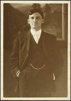 Pictorialism Prints: Portrait of a Man with Watch Chain, 1907-1924. Creator: Louis Fleckenstein
