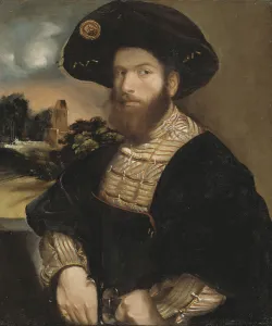 Dossi Prints: Portrait of a Man Wearing a Black Beret, ca 1530
