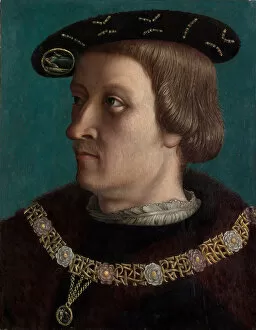 Portrait of a Man Wearing the Order of the Annunziata of Savoy. Creator: ? French Painter