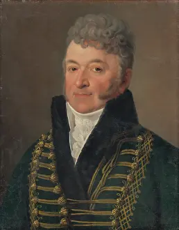 Portrait of a Man with a White Collar, around 1830-1840. Creator: Anton Einsle