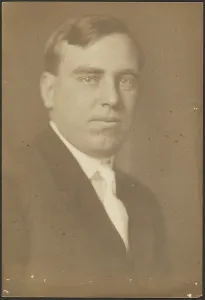 Portrait of a Man with White Tie, 1907-1943. Creator: Louis Fleckenstein