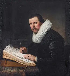 Rembrant Van Rijn Prints: Portrait of a Man at a Writing Desk