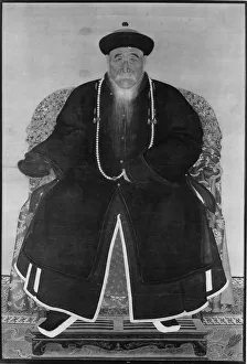 Manchu Prints: Portrait of a Manchu Official, 17th or 18th century. Creator: Unknown