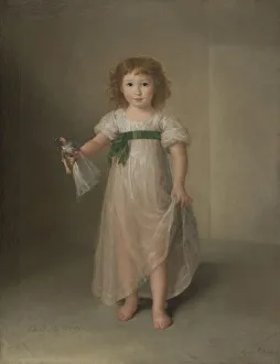 Toys Prints: Portrait of Manuela Tellez Giron y Pimentel (1794-1838), Duchess of Abrantes, 1797
