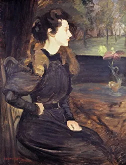 Artists Daughter Prints: Portrait of Marcelle Jeanniot aged fifteen, 1896. Creator: Pierre Georges Jeanniot