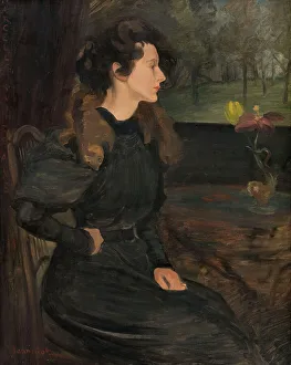 Artists Daughter Prints: Portrait of Marcelle Jeanniot aged fifteen, 1896. Creator: Pierre Georges Jeanniot
