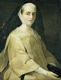Prayer Book Prints: Portrait of Marchesa Concina di Udine, 18th century. Creator: Pietro Longhi?