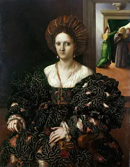 Romano Prints: Portrait of Margaret Paleologa (1510-1566)