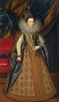 Duchess Prints: Portrait of Margaret of Savoy, Duchess of Mantua, 1608. Creator: Frans Pourbus the Younger