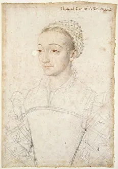 Musee Conde Prints: Portrait of Margaret of Valois (1523-1574)