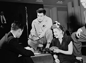 Pop Music Prints: Portrait of Margaret Whiting and Johnny Desmond