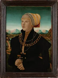 Wealthy Prints: Portrait of Margarete Stralenberg, nee Stalburg, 1526. Creator: Conrad Faber von Creuznach