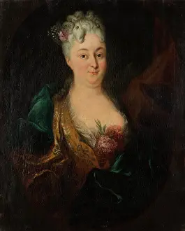 German Master Prints: Portrait of Margarethe Elisabeth von Lersner, c1700-1730. Creator: German Master