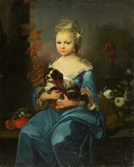 Portrait of Margarethe Sophie Leonore von Holzhausen (?), c1750. Creator: Anton Wilhelm Tischbein